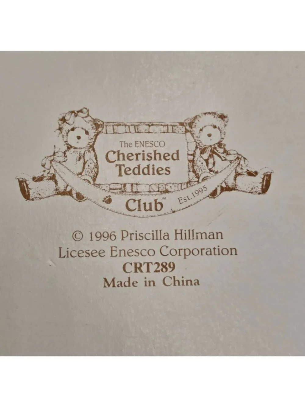 Cherished Teddies Club Town Plaques Set Of 4 Enesco 1994-1997 Vintage Decor